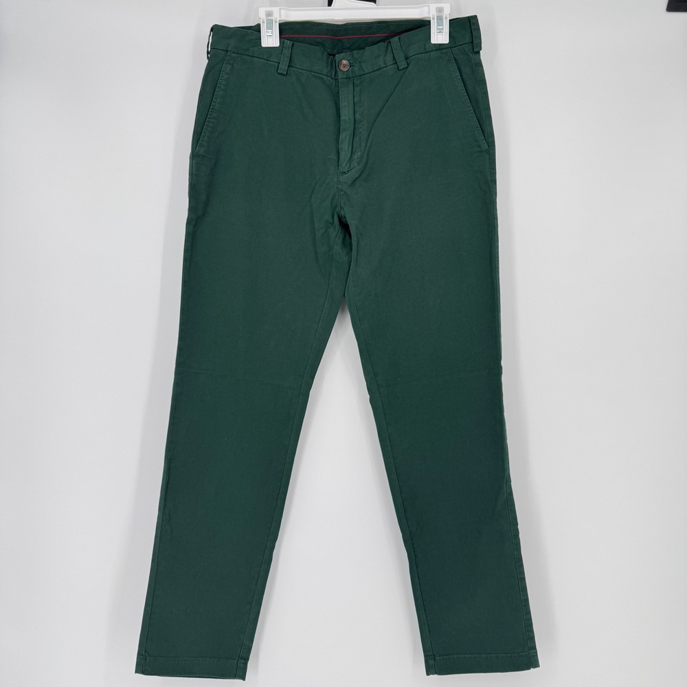Brooks Brothers Red Fleece Mens Chino Pants Green W35 L32 Casual‎
